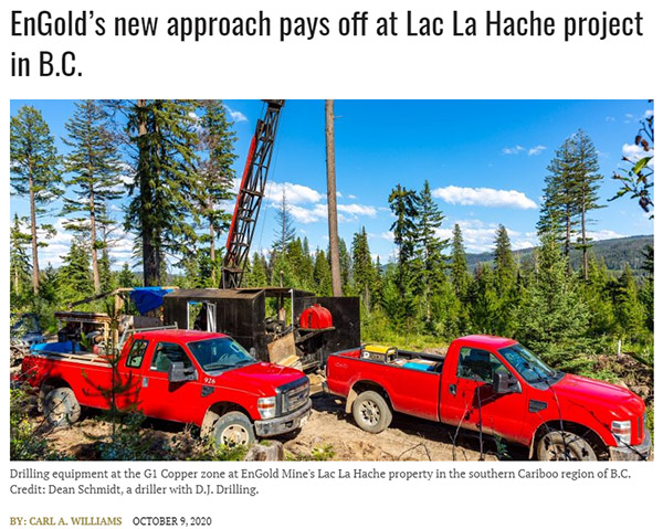 EnGold's Lac La Hache Project In Depth Story in Northern Miner